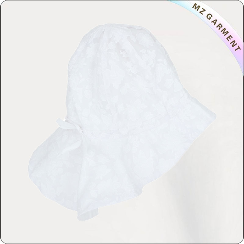 Baby White Face Protective Sunhat