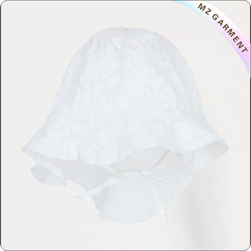 Baby White Face Protective Sunhat
