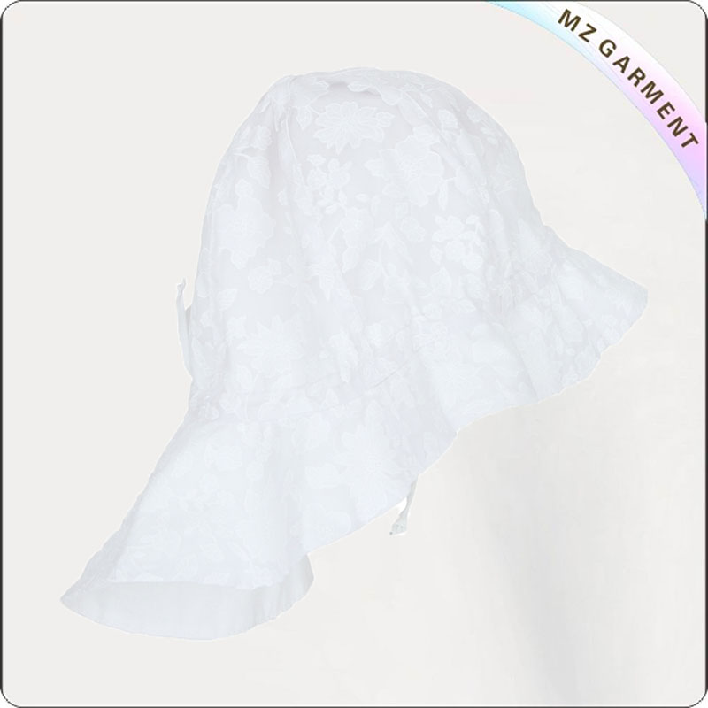 Baby White Face Protective Sunhat