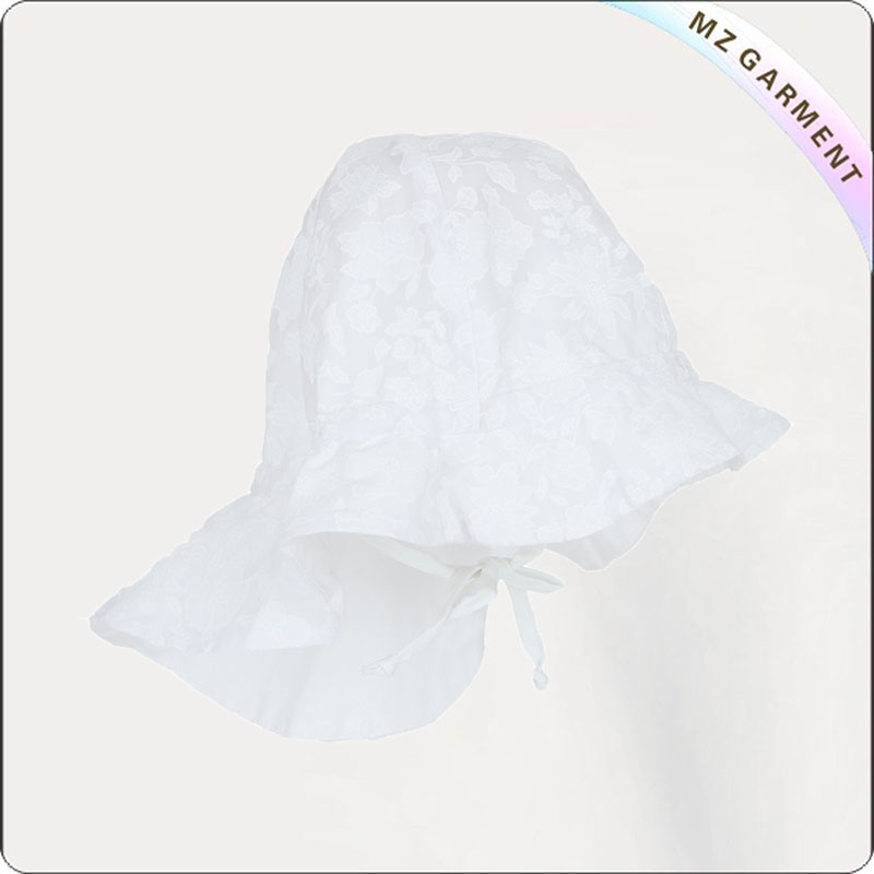 Baby White Face Protective Sunhat