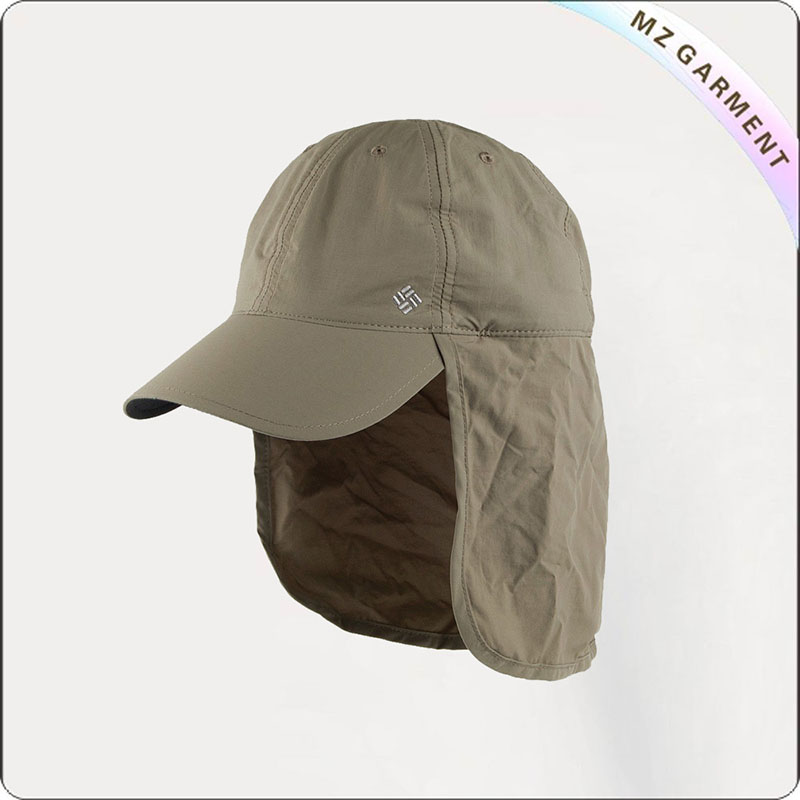 Kids Brown Schooner Flap Sunhat