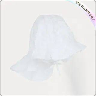Baby White Face Protective Sunhat