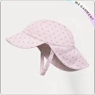 Baby Pink Dots Face Protective Sunhat
