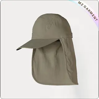 Kids Brown Lightweight Flap Sunhat