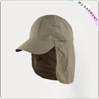 Kids Brown Schooner Flap Sunhat