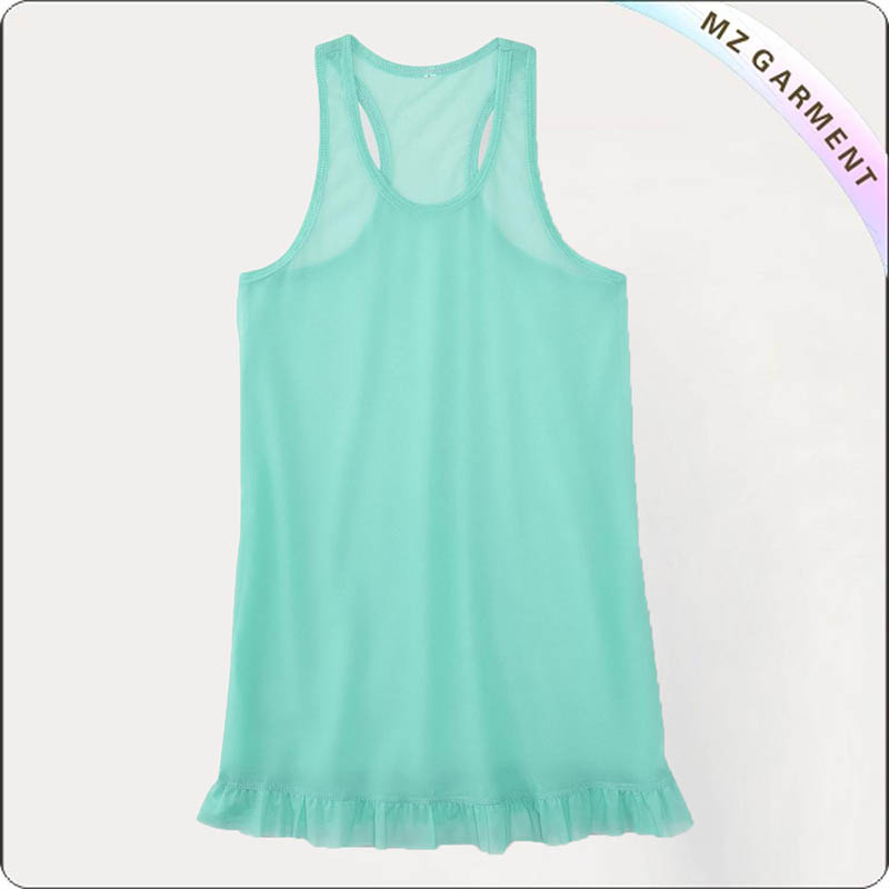 Green Swimming Tank Dress