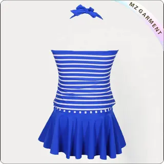 Striped Swimsuit Dress