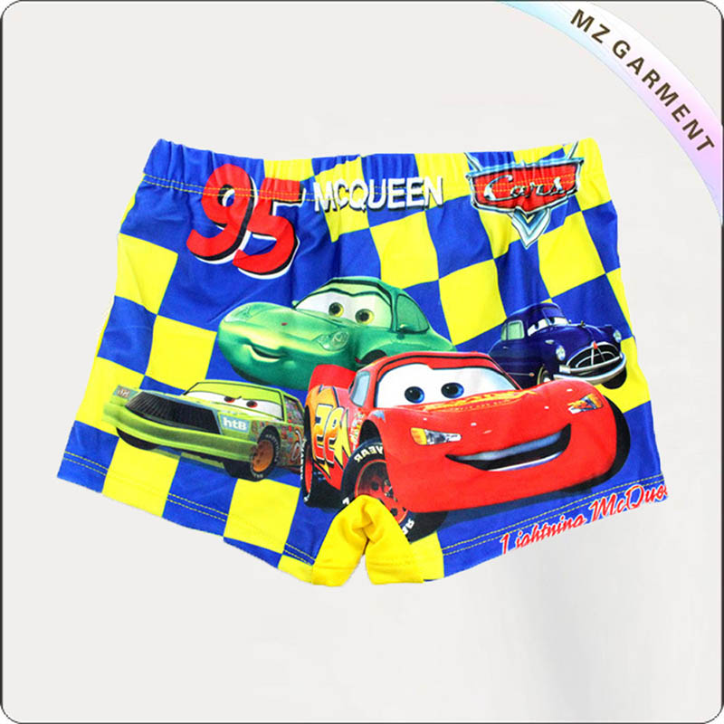 Baby Boys' Cartoon Cars Swimming Pants