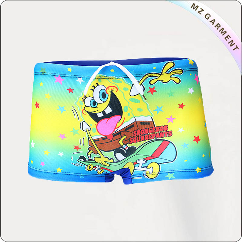 Baby Boys' Cartoon Spongebob Swimming Pants