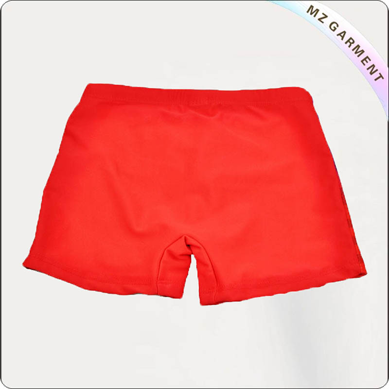 Boys' Red Cartoon Swimming Pants
