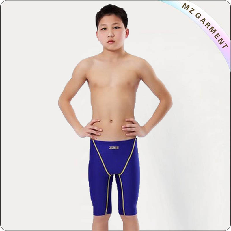 Boys' Solid Blue Swimming Pants
