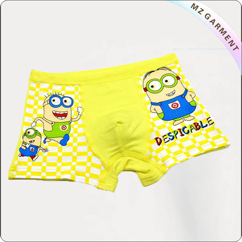 Boys' Yellow Minions Swimming Pants