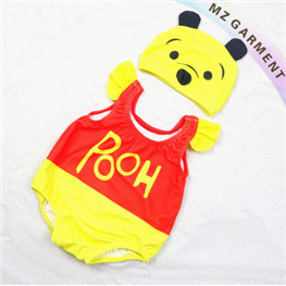 Baby Winnie the Pooh Bathing Suit, Chlorine & UV Resistant, XS-XL