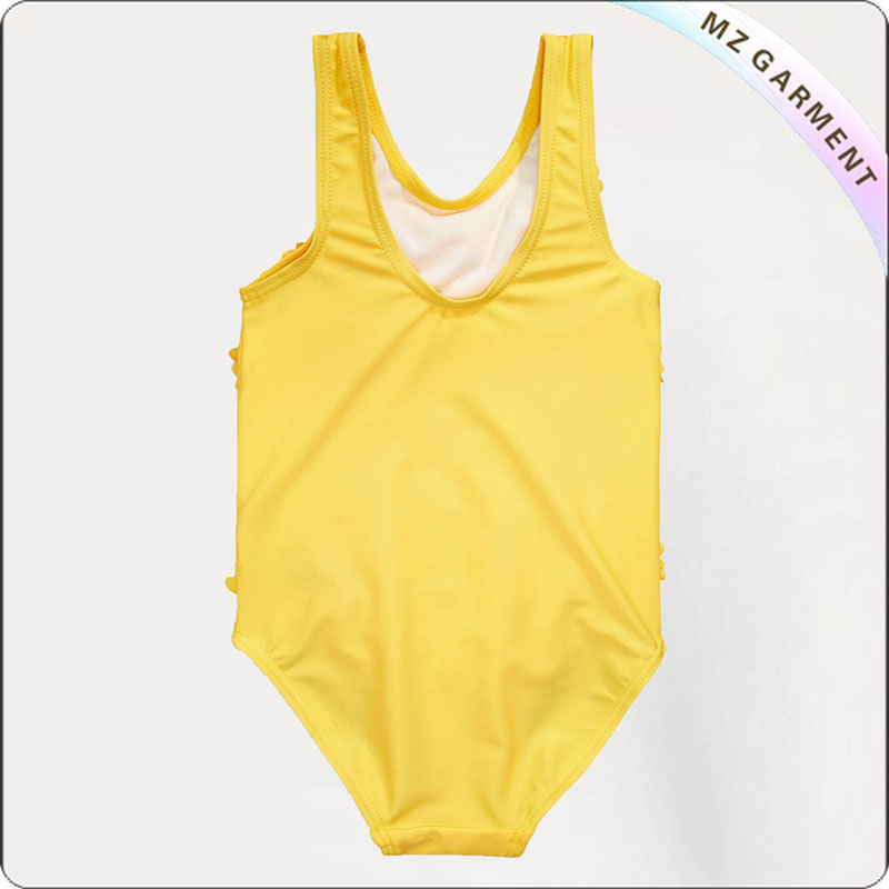 Kids One Piece Lemon Yellow Suit