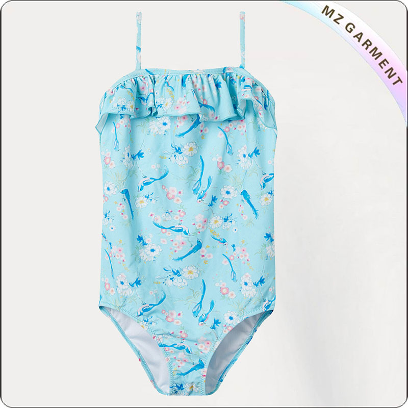 Girls' Birds Paradise Swimsuit