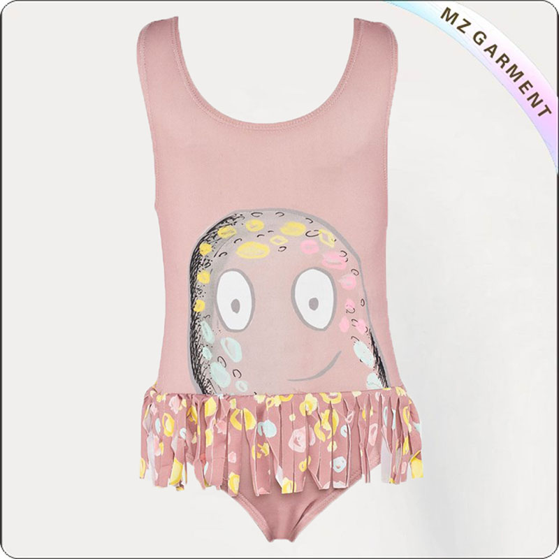 Girls' Cute Cartoon Swimsuit