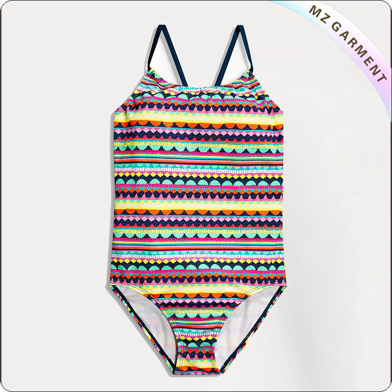 Kids Colorful Aztec Swimsuit