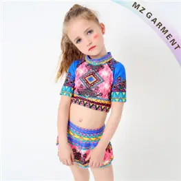 Baby Girl Two Piece Swimsuits, 82% Nylon, 18% Spandex, XS-XL