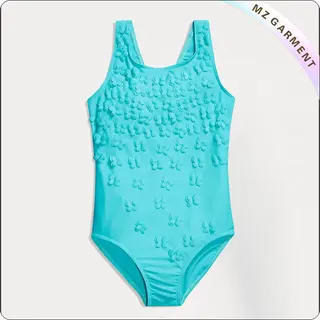 Kids Blue Butterflies Swimsuit