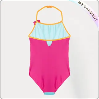 Kids Printed Flower & Swan Swimsuit