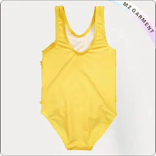 Girls' 3D Flowers Swimsuit