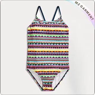 Kids Colorful Aztec Swimsuit