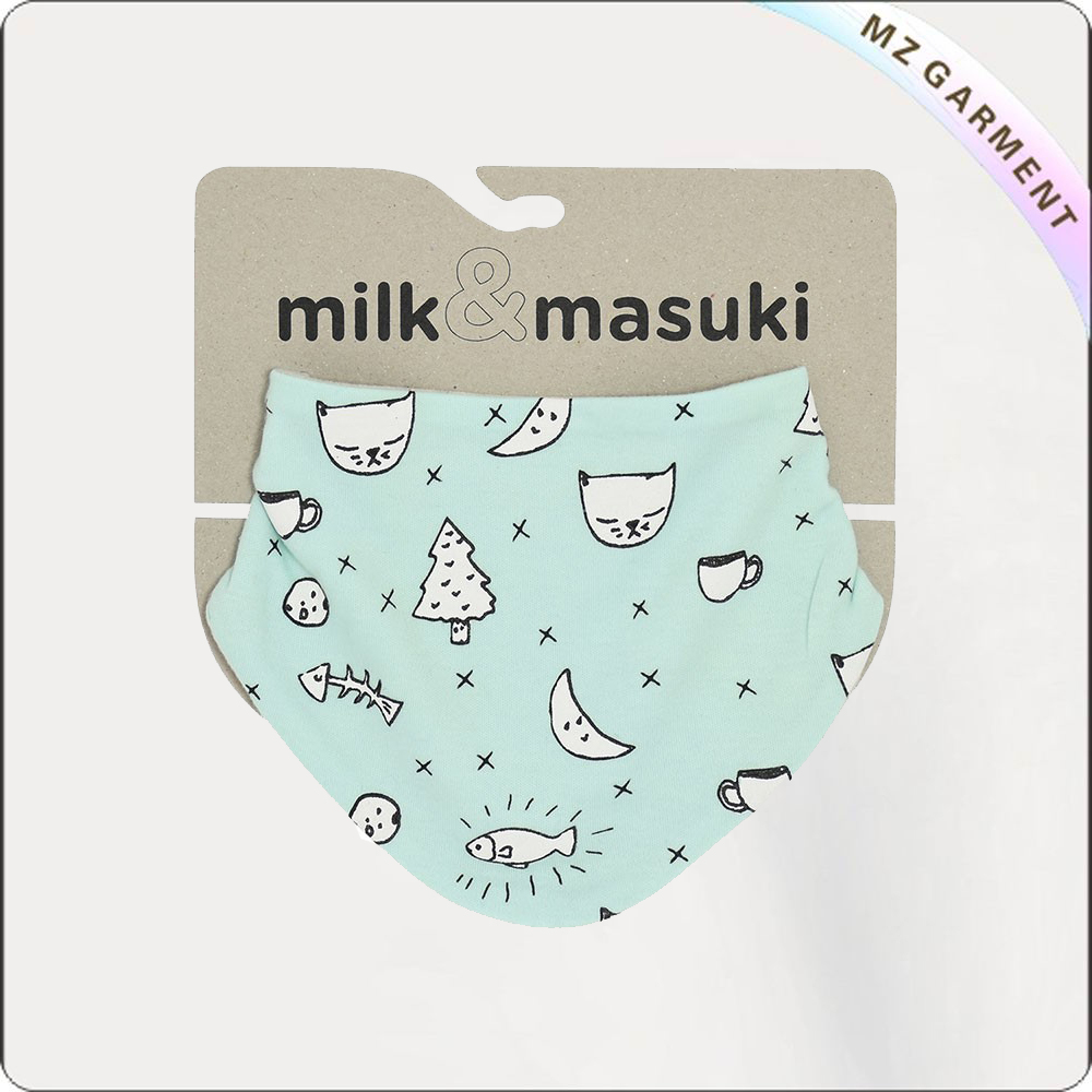 Children Cat and Fish Bib
