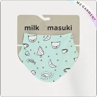 Children Cat and Fish Bib