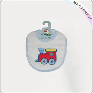 Children Train Print Bib