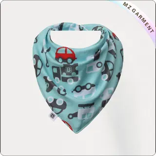 Children Car Printed Bib