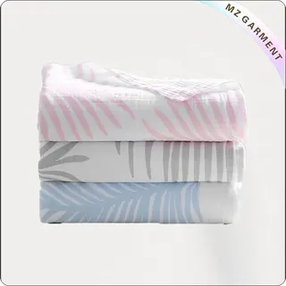 Three Colors Leaves Blanket