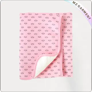 Pink Crown Blanket