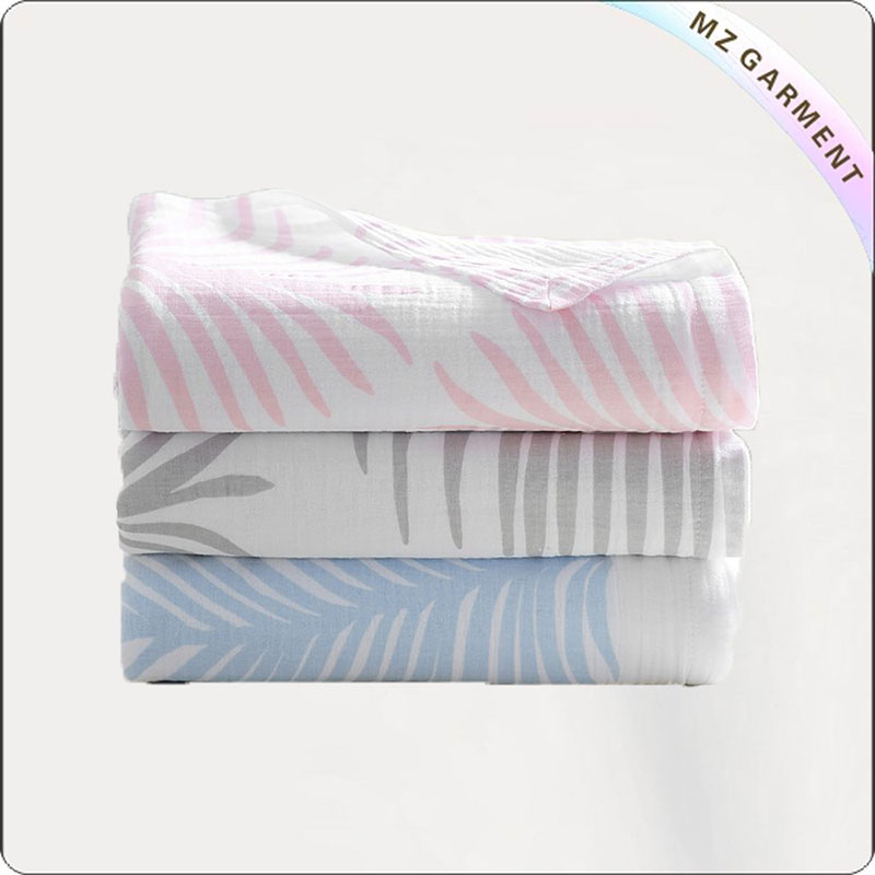 Three Colors Leaves Blanket