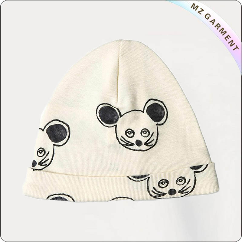 Kids Mouse White Cap