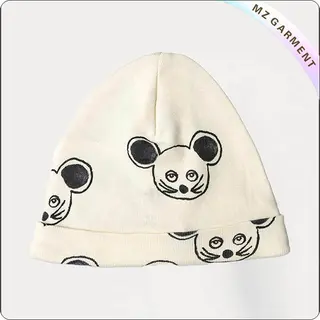 Kids Mouse White Cap