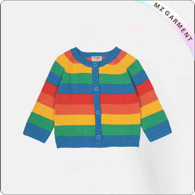 Girls' Rainbow Cardigan