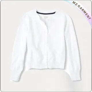White Uniform Cardigan