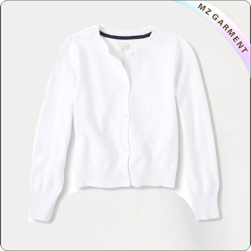 White Uniform Cardigan