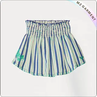 Kids Blue Stripe Skirt