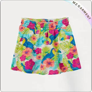 Kids Floral Print Skirt