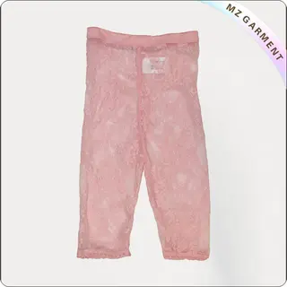 Pink Lace Legging
