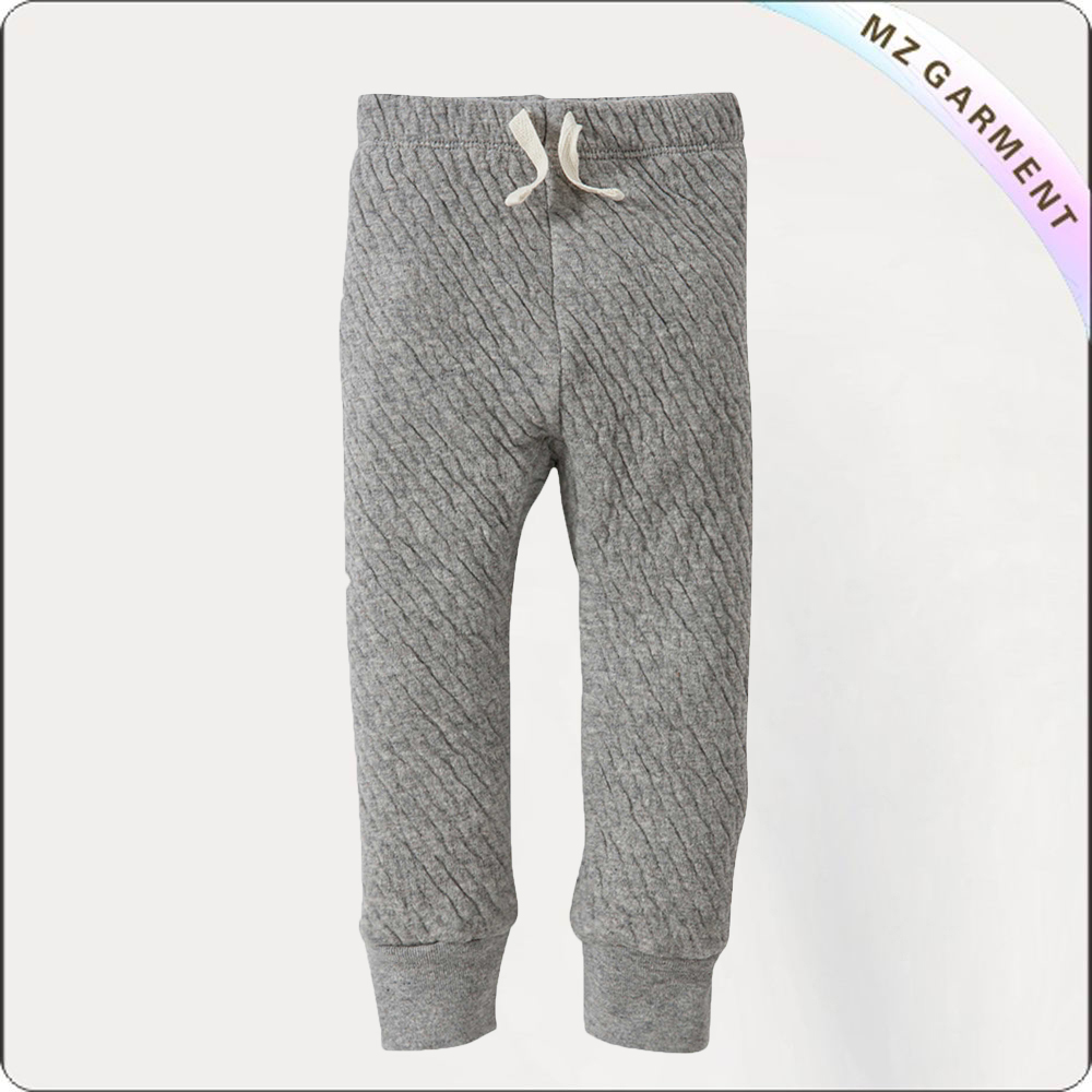 Baby Organic Quilted Grey Pants