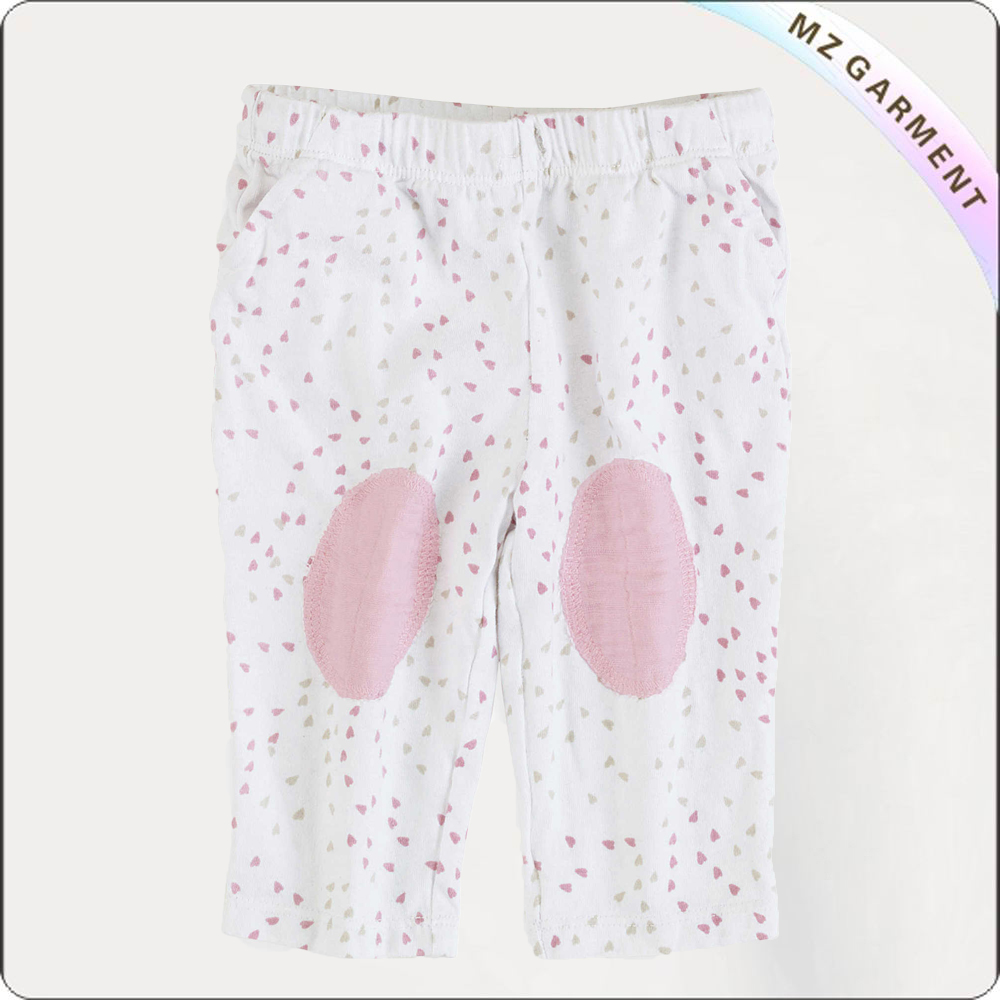 Pink Dot Cover Knee Pants