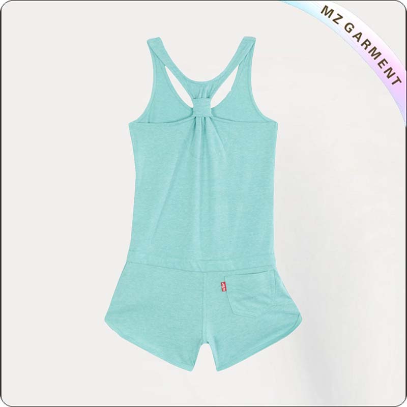 Girls Green Snapsuit