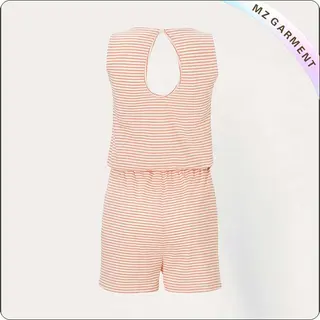 Girls Mini Orange Snapsuit