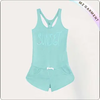 Girls Green Snapsuit