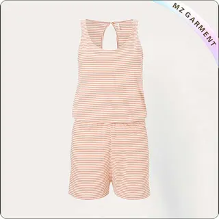 Girls Mini Orange Snapsuit