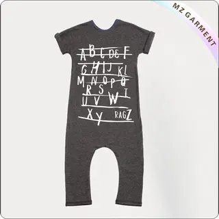Kids Letters Romper