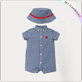 Little Boy Lattice Romper
