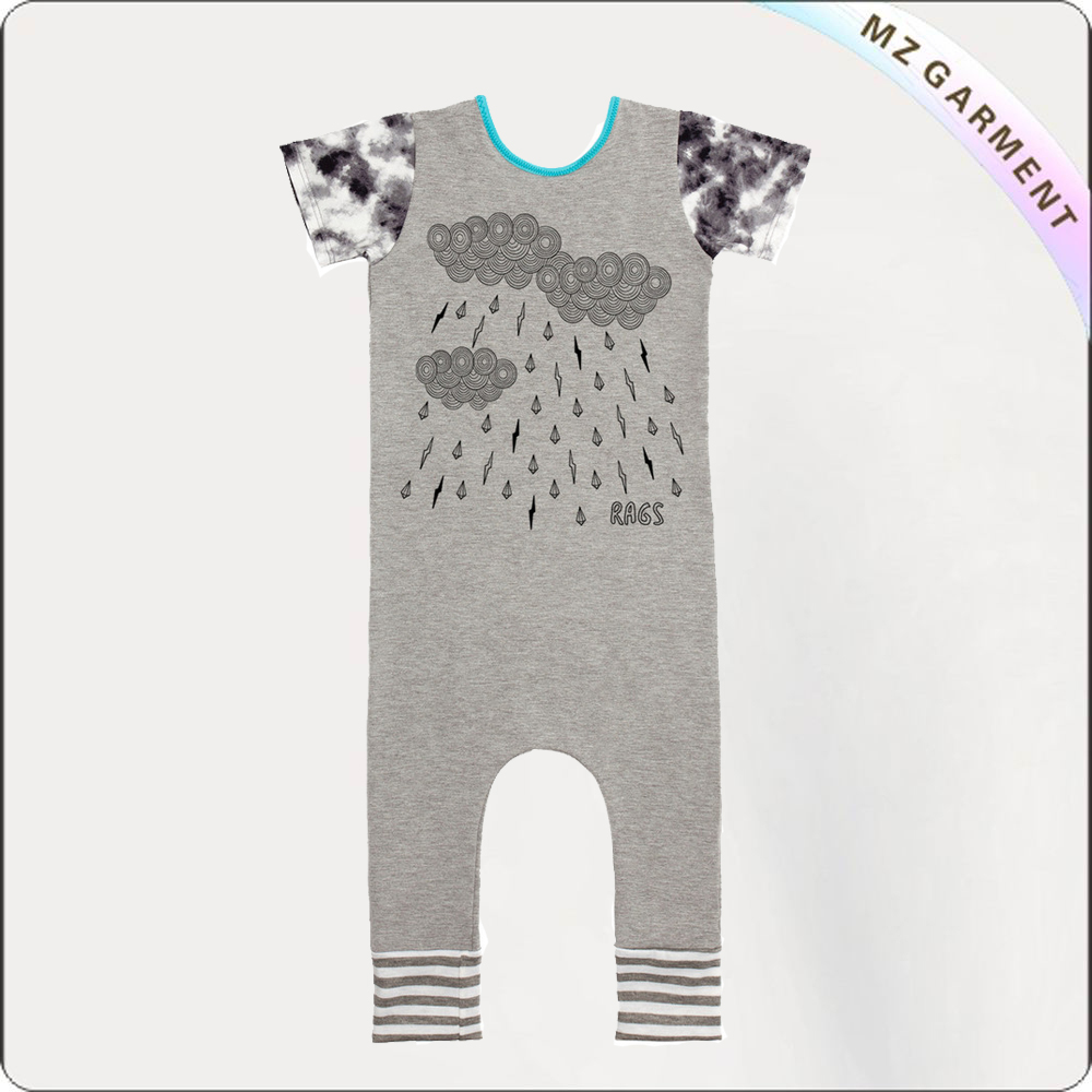 Thunder Dark Grey Romper